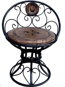 Casa Trading Wooden and Wrought Iron Chair Mooda Chair for Living Room Natural Brown Solid Wood Bar Chair Price in India Buy Casa Trading Wooden and Wrought Iron Chair Mooda Chair for Living