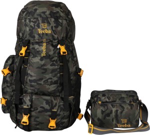 energie Harmonisch Uitbarsten Teeba Bags Trekking Bag And Side Sling Bag For Travel Backpack.Rucksack  Rucksack - 75 L Military - Price in India | Flipkart.com