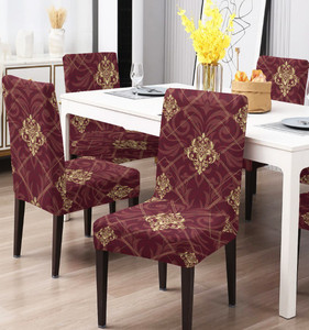 DECORIAN Polycotton Geometric Chair Cover Price in India Buy