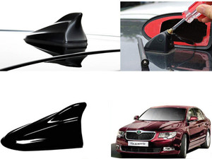 Shop Buy Shark Fin Roof top Signal Receiver for Skoda Superb Black