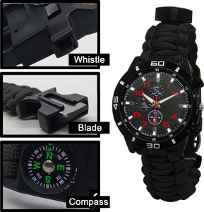 play run Survival Bracelet Watch Waterproof Emergency Survival
