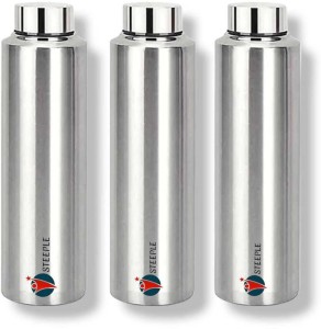 STEEPLE Stainless Steel Fridge Water Bottle, Refrigerator, School, Office, Gym ( 3 Pcs ) 1000 ml Bottle