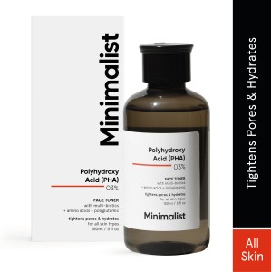 Minimalist 3% PHA Face Toner For Oily Skin| Pore Tightening, Mild Exfoliating, Alcohol Free Toner for Men & Women Men & Women