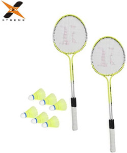ZXX XTREME G-17-ZX Double Shaft Badminton Racquet Set with Free  Shuttlecocks Pack of Six Multicolor Strung Badminton Racquet - Buy ZXX  XTREME G-17-ZX Double Shaft Badminton Racquet Set with Free Shuttlecocks  Pack