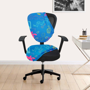 HOTKEI Polyester Abstract Chair Cover Price in India Buy HOTKEI