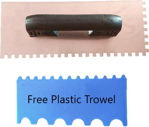 Notched sales plastic trowel