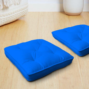MeeFactory Sitting Square Cushion for Home Tub Car Office Chair Balcony Bedroom Microfibre Solid Floor Cushion Pack of 2 Buy MeeFactory Sitting Square Cushion for Home Tub Car Office Chair Balcony