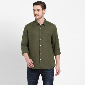 Pepe Jeans Men Solid Casual Dark Green Shirt Buy Pepe Jeans Men