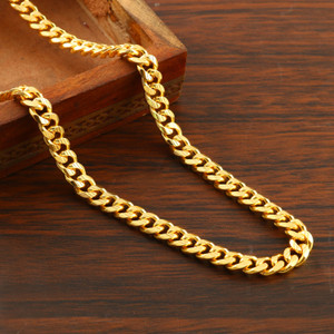RAJORA SILVER AND COMPANY 50 Gram 24k Gold Plated Chain very