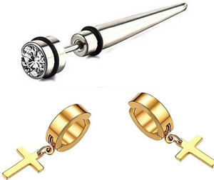 Flipkart Buy MRD Drop stud bullet earrings 01 Stainless