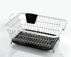 SMART SLIDE Dish Drainer Kitchen Rack Steel Stainless Steel Dish Drainer Rack with Drip Tray Bartan Rack With Cutlery holder Price in India Buy SMART SLIDE Dish Drainer Kitchen Rack Steel Stainless