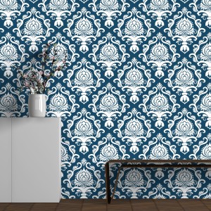Blue and White Ceramic Tiles Wallpaper Self Adhesive Wall  Etsy  White  ceramic tiles Tile wallpaper Ceramic tiles