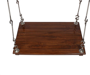 Riyo Moda Wooden Hanging Swing Set Jhula with Polyurethane