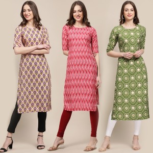1 Stop Fashion Women Printed Straight Kurta - Buy 1 Stop Fashion Women  Printed Straight Kurta Online at Best Prices in India