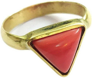 Coral sale triangle ring