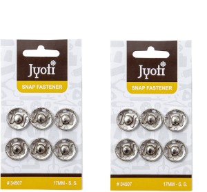 100 Sets 17mm Silver Metal Hook and Eye Closures Sewing Hooks and Eyes for Bra and Clothi