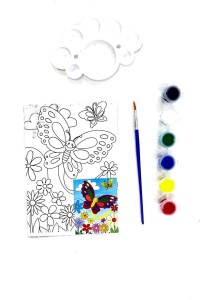 KHUSHA CREATIONS Canvas Painting Kit For Kids / Art and Craft Kit / Craft  Hobby(Butterfly Theme) - Canvas Painting Kit For Kids / Art and Craft Kit /  Craft Hobby(Butterfly Theme) .