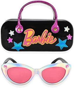 Barbie Girl's Cat Eye Sunglasses and Handled Hard Case Set