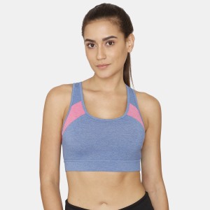 Buy Zelocity By Zivame Non Padded Seamless Sports Bra ZC40PHCOREAPINK - Bra  for Women 21406924