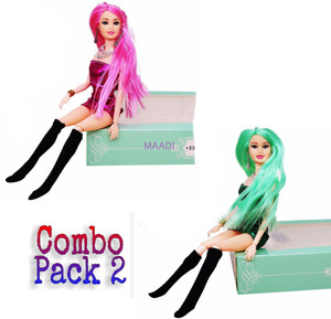 Maadi Fashion Doll Toy Set with Makeup Salon Accessories Kit with