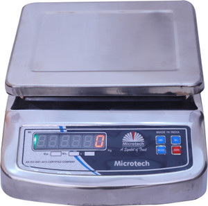 Microtech 30kg Digital weighing scale for home and shop stainless