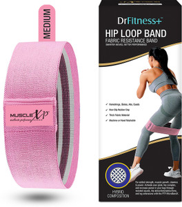 MuscleXP DrFitness Hip Loop Fabric Resistance Band For Women Men Medium 15 inches Resistance Tube Buy MuscleXP DrFitness Hip Loop Fabric Resistance Band For Women Men Medium 15 inches Resistance Tube