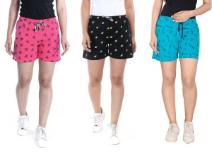 STYLE CLUB Printed Women Pink Black Dark Green Basic Shorts Night Shorts Basic Shorts Regular Shorts Buy STYLE CLUB Printed Women Pink Black Dark Green Basic Shorts Night Shorts Basic Shorts