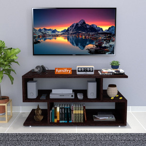 plantzy Wooden TV Entertainment Unit Wall Set Top Box Shelf Stand