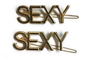 Lakhdatar Mall Hair Accessories Golden Color Stylish Text Sexy