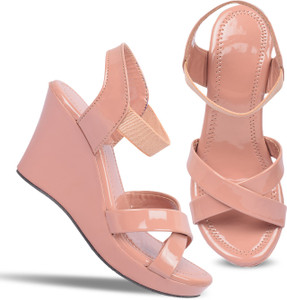 Pale pink sales wedges
