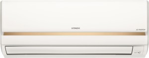 Hitachi 1 Ton 5 Star Split Inverter AC  - White, Gold(RAFG512HFEOZ1/EAFG512HFEOZ1/CAFG512HFEOZ1, Copper Condenser)