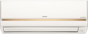 Hitachi 1 Ton 3 Star Split Inverter AC  - White, Gold