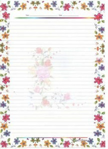 A4 size ruled sale paper