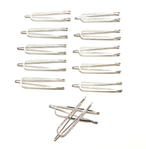 QAKVI Silver Saree Pin For women s Long U shape Sari pins Hijab