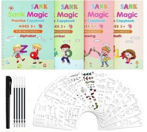 4 Books Reusable Writing Practice Book Sets for Children Kids Educational  Sank Magic Practice Copybook with Pen Learning Books - China Book Printing,  Copybook