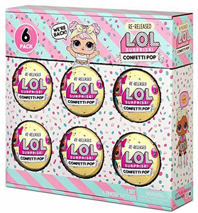 LOL Surprise Confetti Pop 6 Pack Dawn 6 Re Released Dolls Each