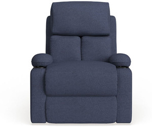 Navy best sale blue recliner