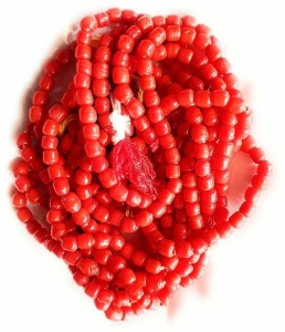 Red coral mala price sale