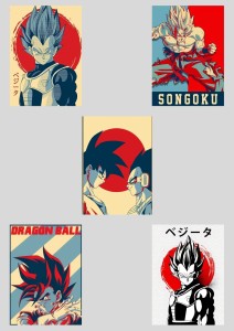 Dragon Ball Z Anime Poster, Anime Poster for Gaming Room ,Dragon Ball Self  Adhesive Anime Poster, Animation Poster, Laminated Anime Poster[24X36] 3D  Poster - Animation & Cartoons posters in India - Buy