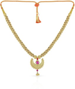 Malabar gold ruby necklace store with price