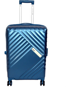 VIP 8 WHEELS 67CM STROLLY WITH TSA LOCK AND ANTI THEFT ZIPPER Check in Suitcase 8 Wheels 26 inch BLUE Price in India Flipkart