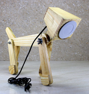 Diy outlet dog lamp
