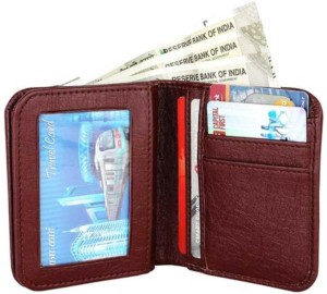LOISE BORREN Men Casual Brown Artificial Leather Wallet