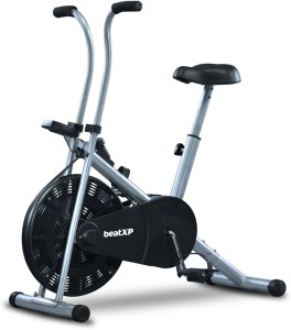 beatXP 1F Air Bike Exercise Cycle for Home & Gym Workout With Adjustable Cushioned Seat Indoor Cycles Exercise Bike