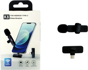 Universal Studios K8 Wireless Plug and Play Type C Collar Mic Supported Android Microphone