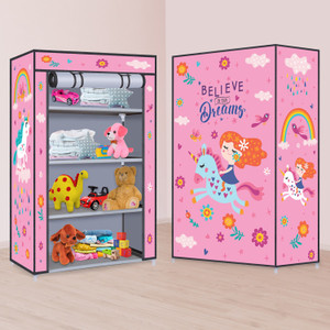Beautify Multipurpose Dream Unicorn Ride Theme Kids Almirah 4