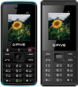 GFive A7 & i1 Combo of Two Mobile(Black Blue : Black)