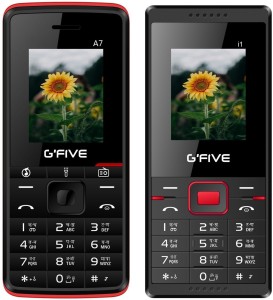 GFive A7 & i1 Combo of Two Mobile(Black Red : Black Red)