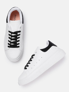 Dressberry DressBerry Women White Solid Sneakers Sneakers For