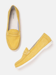 Mustard loafers womens sale